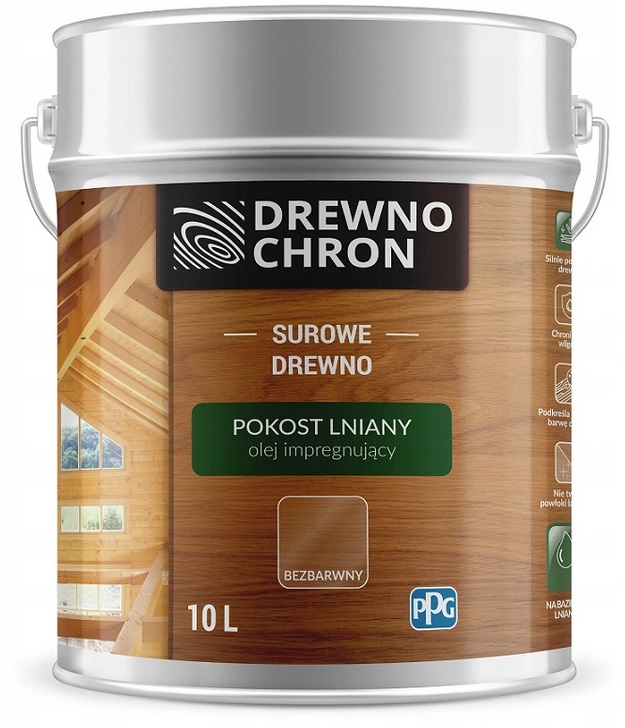 Ochranný prostriedok na drevo, Lak na bielizeň, bezfarebný, 10 l